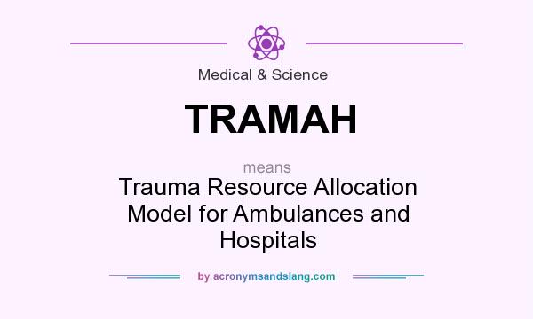 What does TRAMAH mean? It stands for Trauma Resource Allocation Model for Ambulances and Hospitals