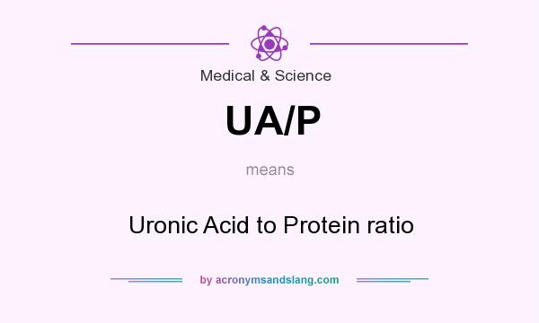 What does UA/P mean? It stands for Uronic Acid to Protein ratio