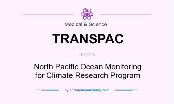 What does TRANSPAC mean? It stands for North Pacific Ocean Monitoring for Climate Research Program