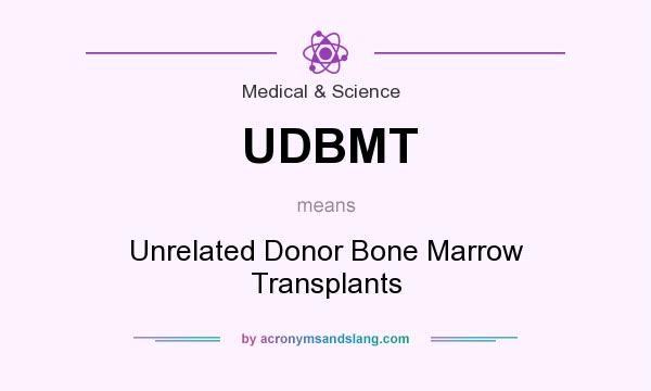What does UDBMT mean? It stands for Unrelated Donor Bone Marrow Transplants
