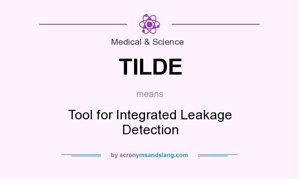 What does TILDE mean? It stands for Tool for Integrated Leakage Detection