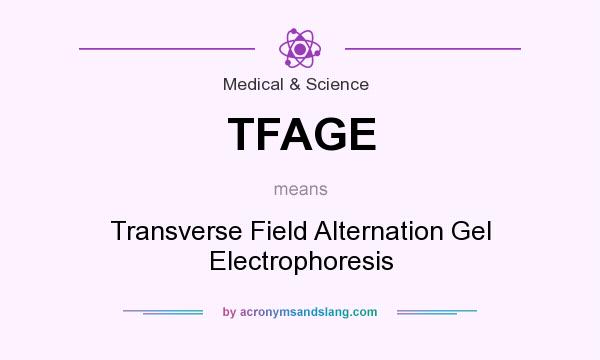 What does TFAGE mean? It stands for Transverse Field Alternation Gel Electrophoresis