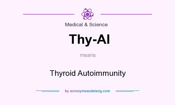 What does Thy-AI mean? It stands for Thyroid Autoimmunity