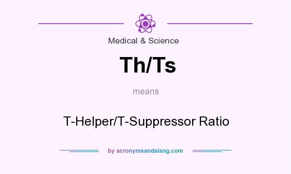 What does Th/Ts mean? It stands for T-Helper/T-Suppressor Ratio
