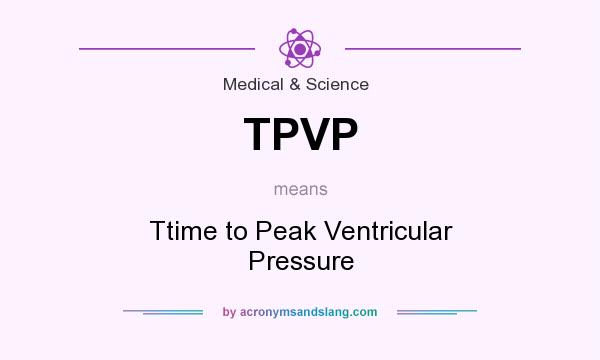 What does TPVP mean? It stands for Ttime to Peak Ventricular Pressure
