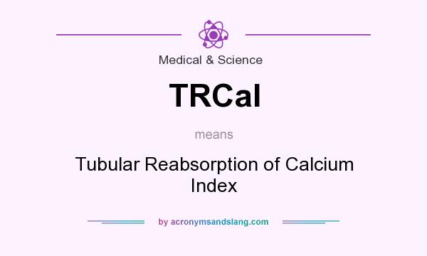 What does TRCaI mean? It stands for Tubular Reabsorption of Calcium Index