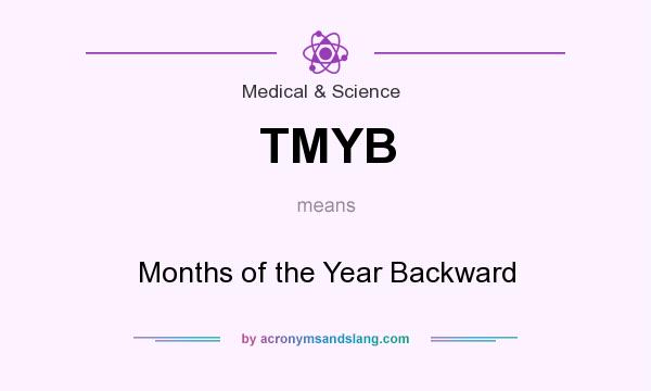 What does TMYB mean? It stands for Months of the Year Backward