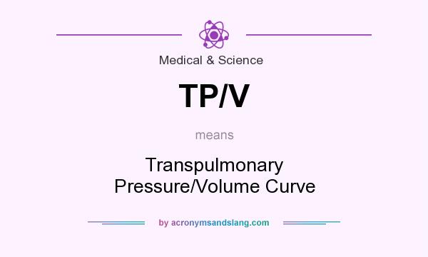 What does TP/V mean? It stands for Transpulmonary Pressure/Volume Curve