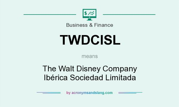 What does TWDCISL mean? It stands for The Walt Disney Company Ibérica Sociedad Limitada