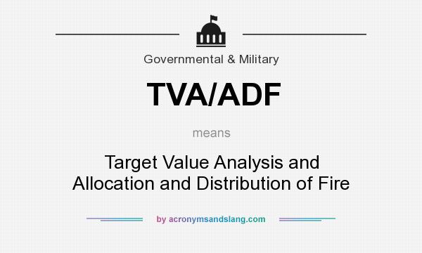 What does TVA/ADF mean? It stands for Target Value Analysis and Allocation and Distribution of Fire