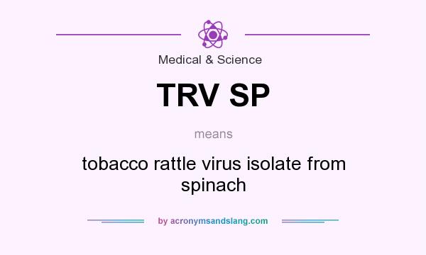 What does TRV SP mean? It stands for tobacco rattle virus isolate from spinach