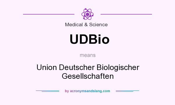 What does UDBio mean? It stands for Union Deutscher Biologischer Gesellschaften