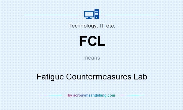 What does FCL mean? It stands for Fatigue Countermeasures Lab