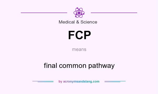 What does FCP mean? It stands for final common pathway