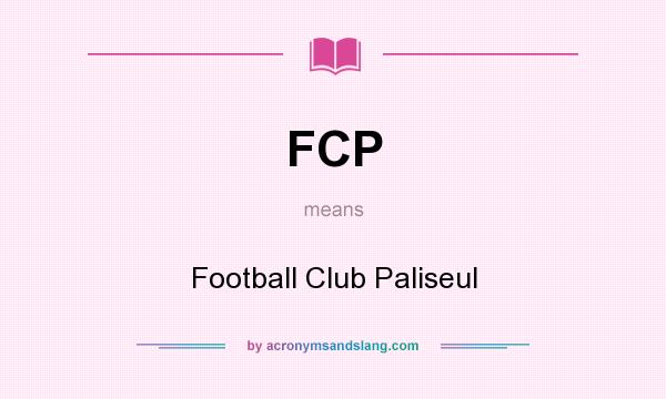 What does FCP mean? It stands for Football Club Paliseul