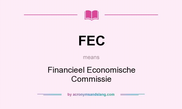 What does FEC mean? It stands for Financieel Economische Commissie