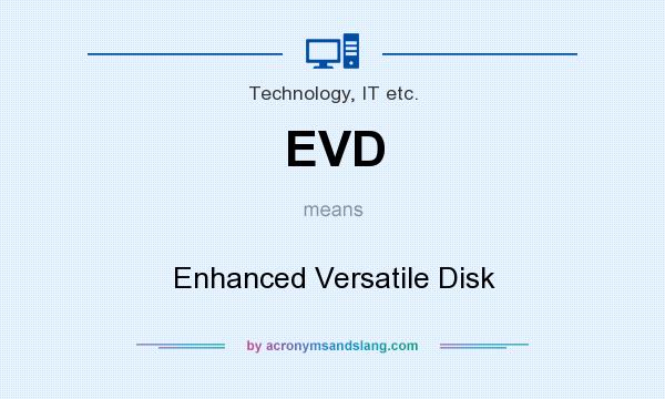 What does EVD mean? It stands for Enhanced Versatile Disk