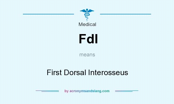 What does FdI mean? It stands for First Dorsal Interosseus
