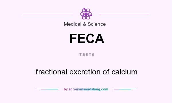 What does FECA mean? It stands for fractional excretion of calcium
