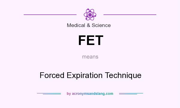 What does FET mean? It stands for Forced Expiration Technique