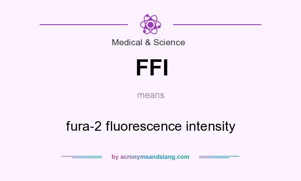What does FFI mean? It stands for fura-2 fluorescence intensity