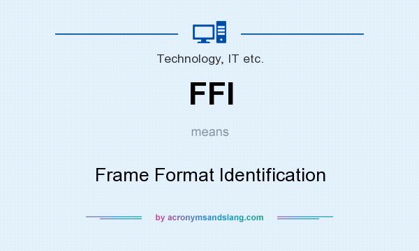 What does FFI mean? It stands for Frame Format Identification