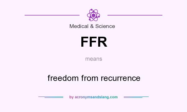 What does FFR mean? It stands for freedom from recurrence