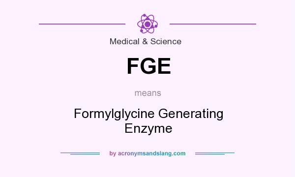 What does FGE mean? It stands for Formylglycine Generating Enzyme