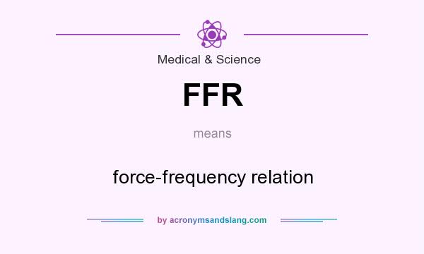 What does FFR mean? It stands for force-frequency relation