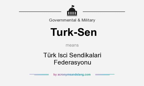 What does Turk-Sen mean? It stands for Türk Isci Sendikalari Federasyonu