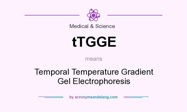 What does tTGGE mean? It stands for Temporal Temperature Gradient Gel Electrophoresis
