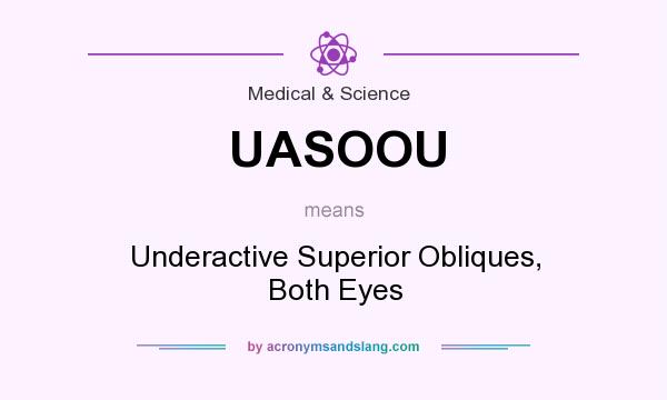 What does UASOOU mean? It stands for Underactive Superior Obliques, Both Eyes
