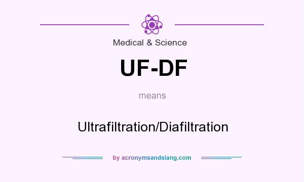 What does UF-DF mean? It stands for Ultrafiltration/Diafiltration