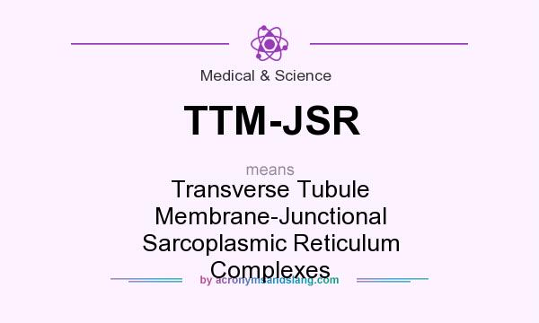 What does TTM-JSR mean? It stands for Transverse Tubule Membrane-Junctional Sarcoplasmic Reticulum Complexes