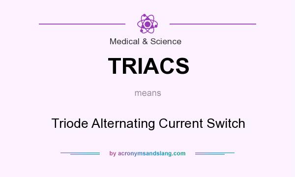 What does TRIACS mean? It stands for Triode Alternating Current Switch