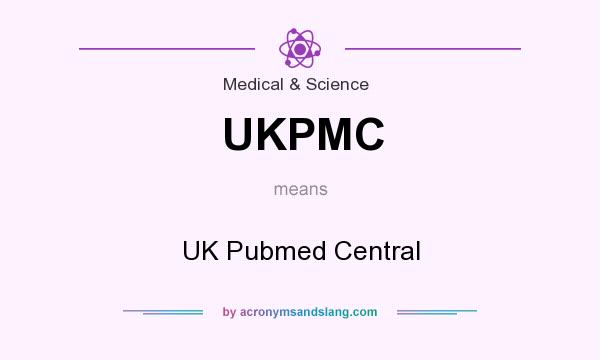 What does UKPMC mean? It stands for UK Pubmed Central