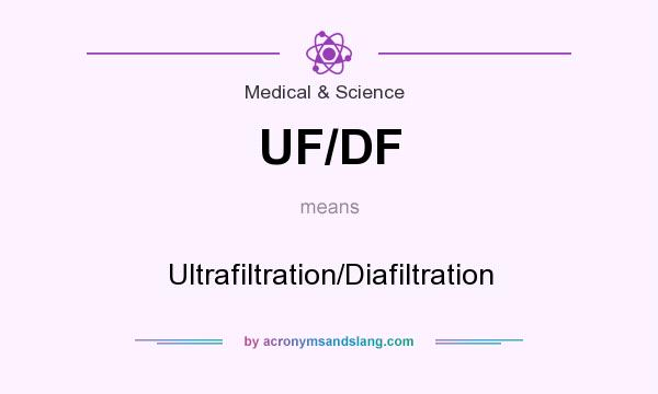 What does UF/DF mean? It stands for Ultrafiltration/Diafiltration
