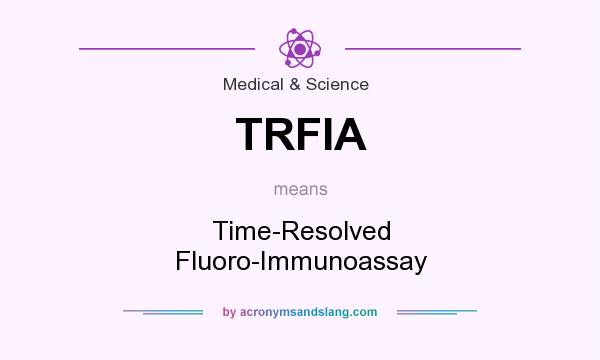 What does TRFIA mean? It stands for Time-Resolved Fluoro-Immunoassay