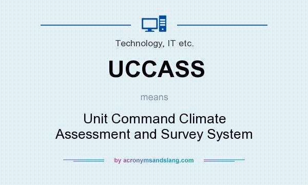 What does UCCASS mean? It stands for Unit Command Climate Assessment and Survey System