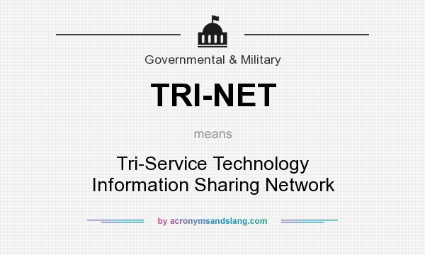 What does TRI-NET mean? It stands for Tri-Service Technology Information Sharing Network