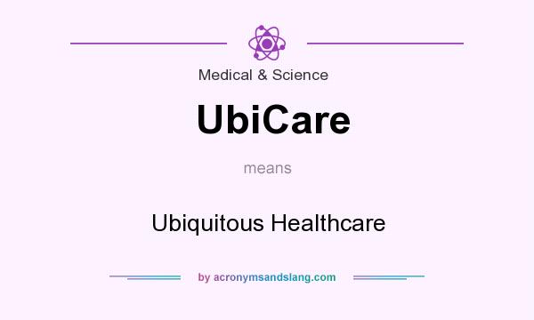 What does UbiCare mean? It stands for Ubiquitous Healthcare