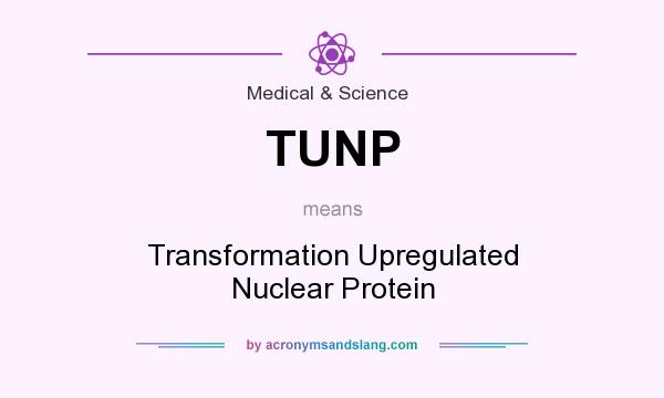 What does TUNP mean? It stands for Transformation Upregulated Nuclear Protein
