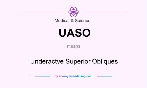 What does UASO mean? It stands for Underactve Superior Obliques