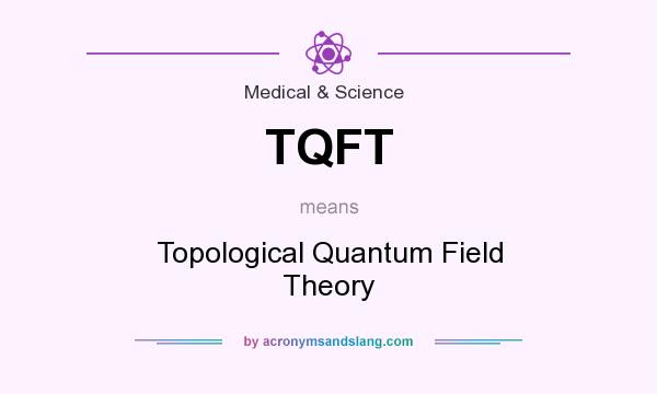 What does TQFT mean? It stands for Topological Quantum Field Theory
