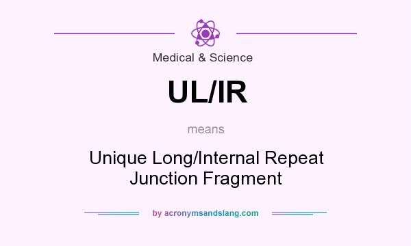 What does UL/IR mean? It stands for Unique Long/Internal Repeat Junction Fragment