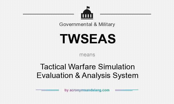What does TWSEAS mean? It stands for Tactical Warfare Simulation Evaluation & Analysis System