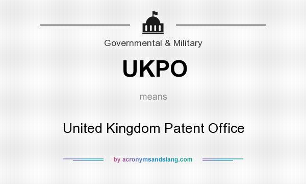 What does UKPO mean? It stands for United Kingdom Patent Office