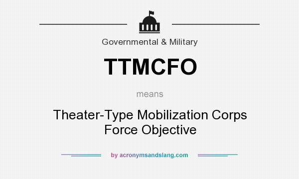 What does TTMCFO mean? It stands for Theater-Type Mobilization Corps Force Objective