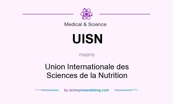 What does UISN mean? It stands for Union Internationale des Sciences de la Nutrition