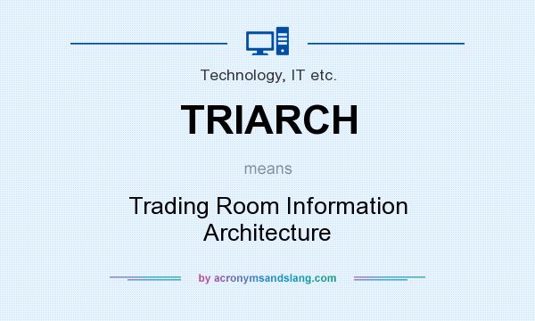 What does TRIARCH mean? It stands for Trading Room Information Architecture